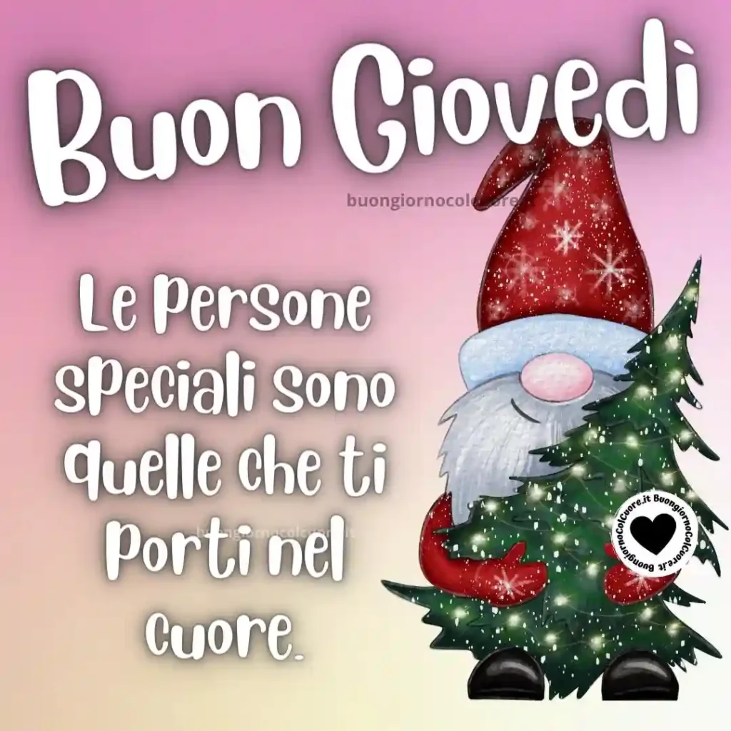 Babbo Natale e un Buongiorno per le persone Speciali. Buon Giovedì!