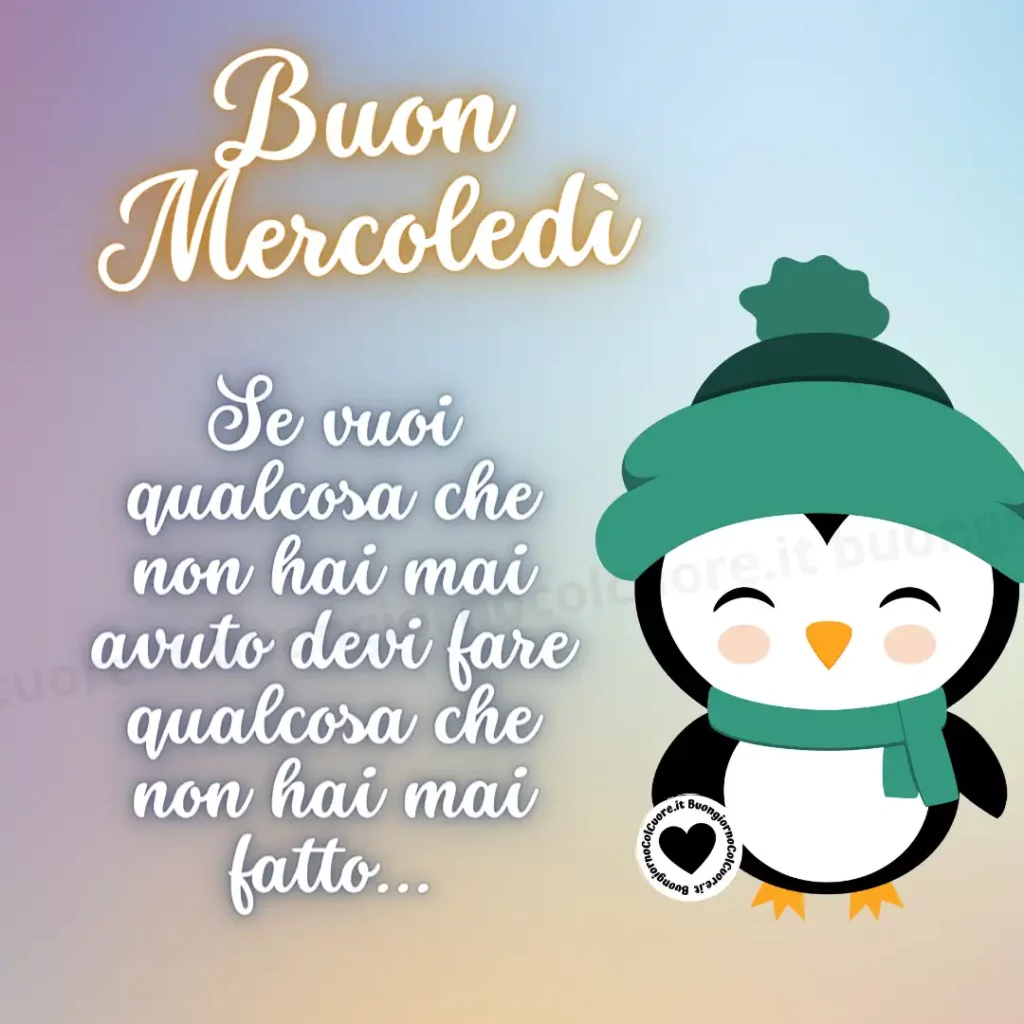 Buongiorno e Buon Mercoledì con Pinguino