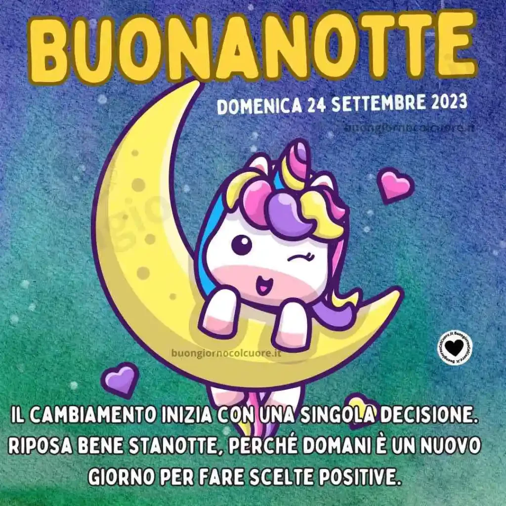 Buonanotte 24 Settembre 2023