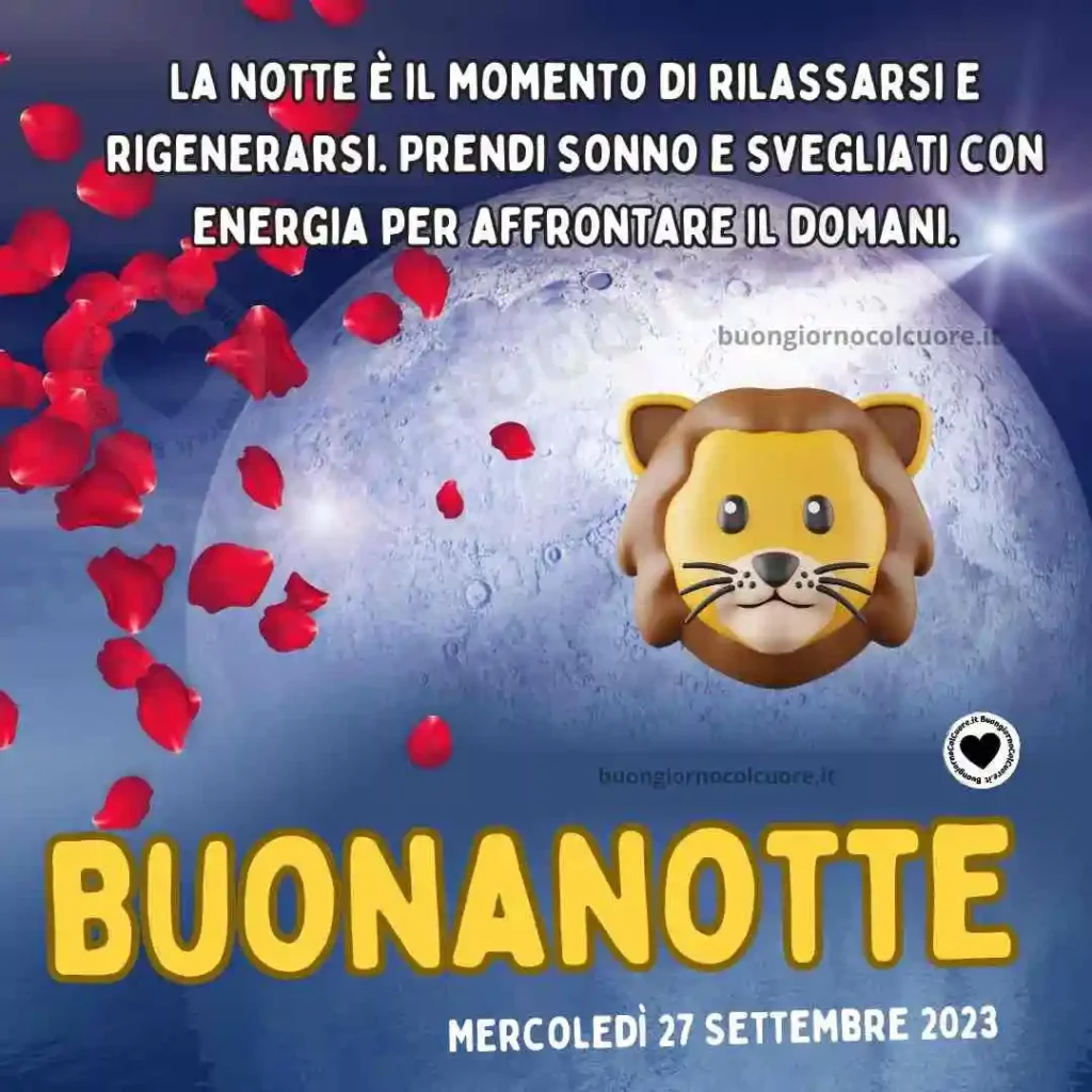 Buonanotte 27 Settembre 2023