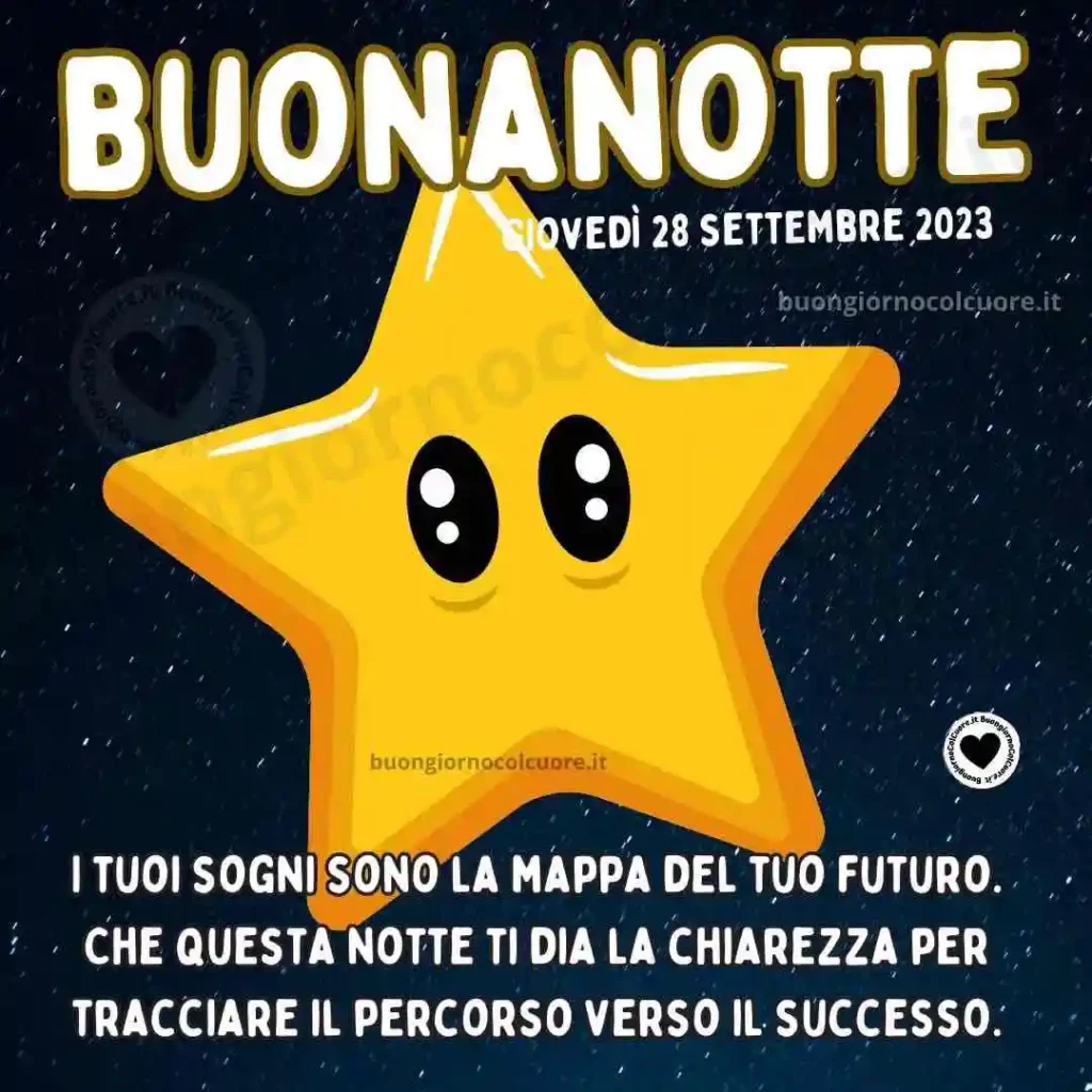 Buonanotte 28 Settembre 2023