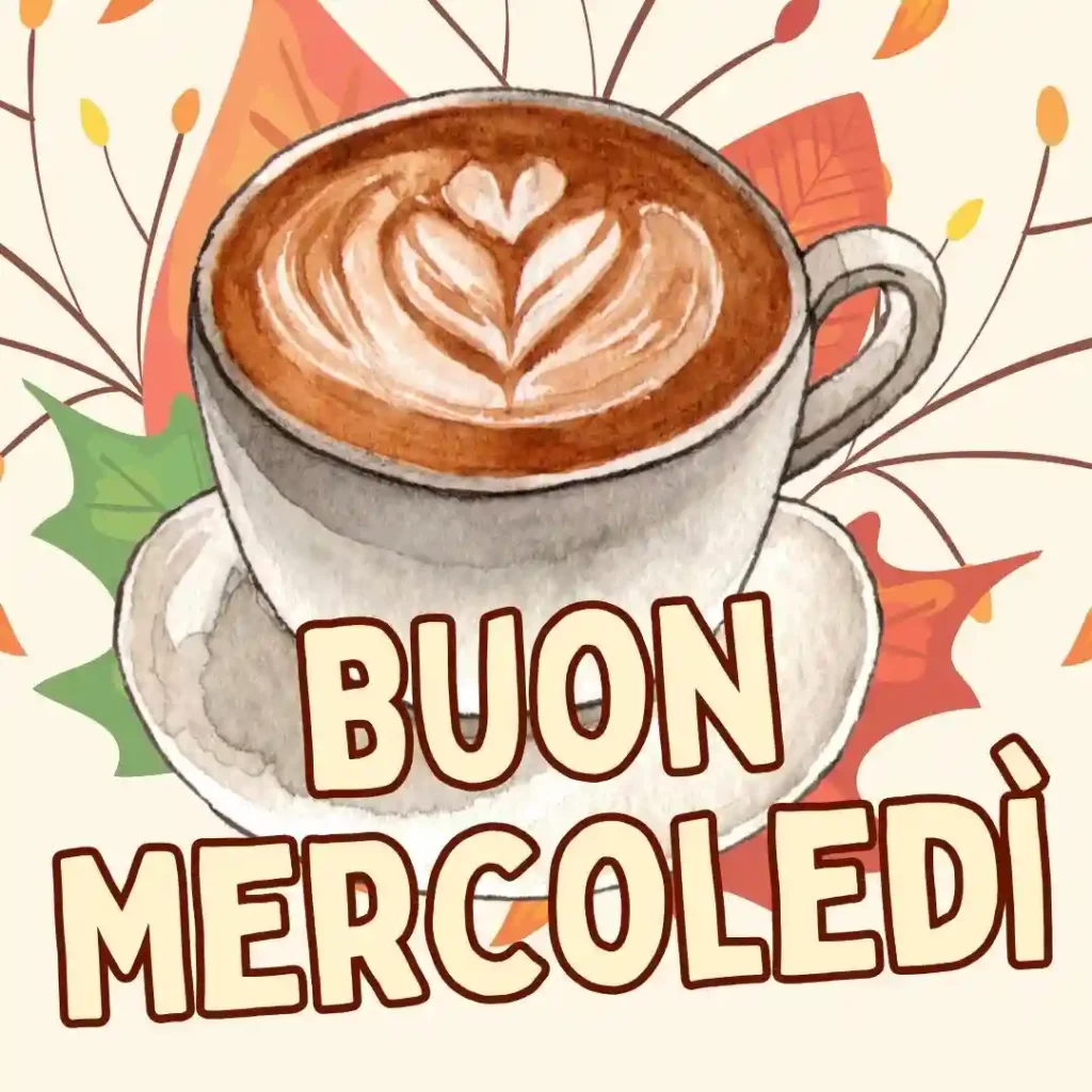 Buon Mercoledì Immagine con il caffè