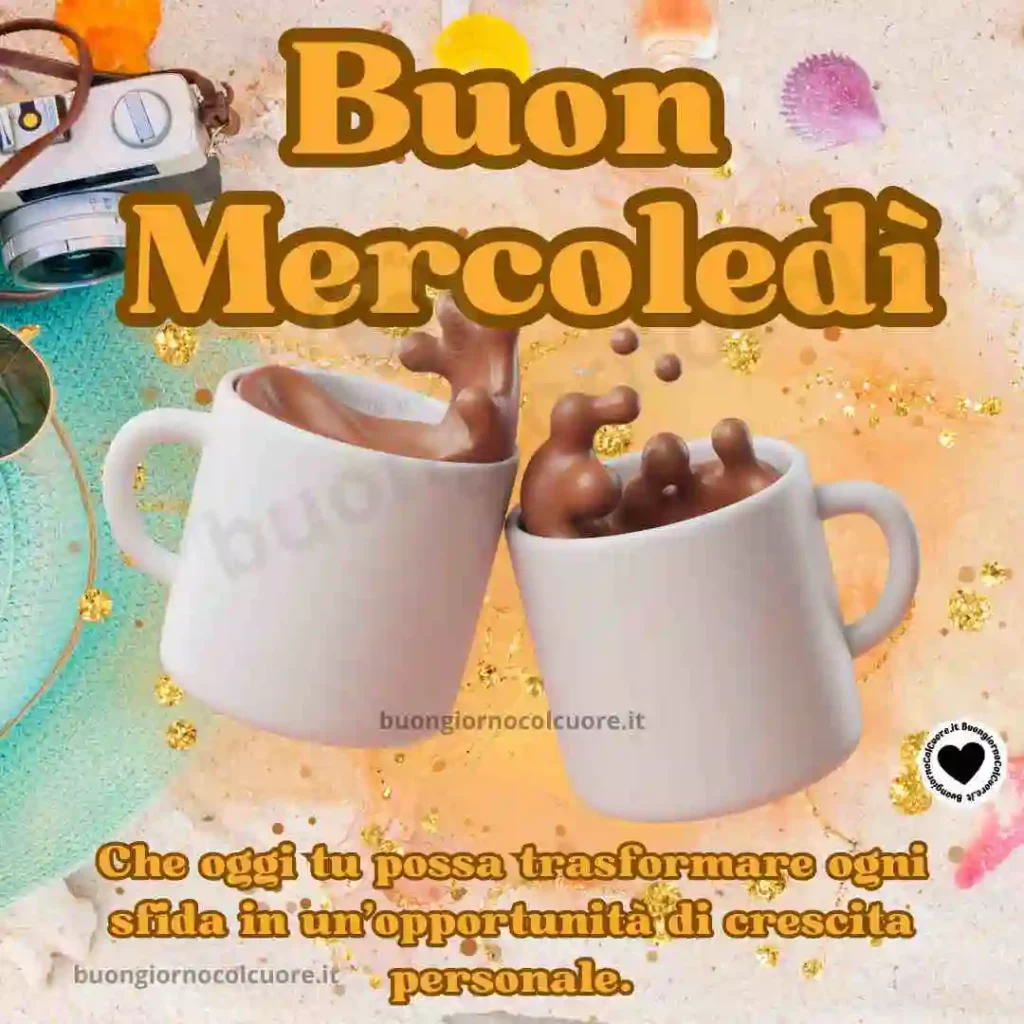 Facciamo cin cin con il caffè per augurare a tutti buon mercoledì