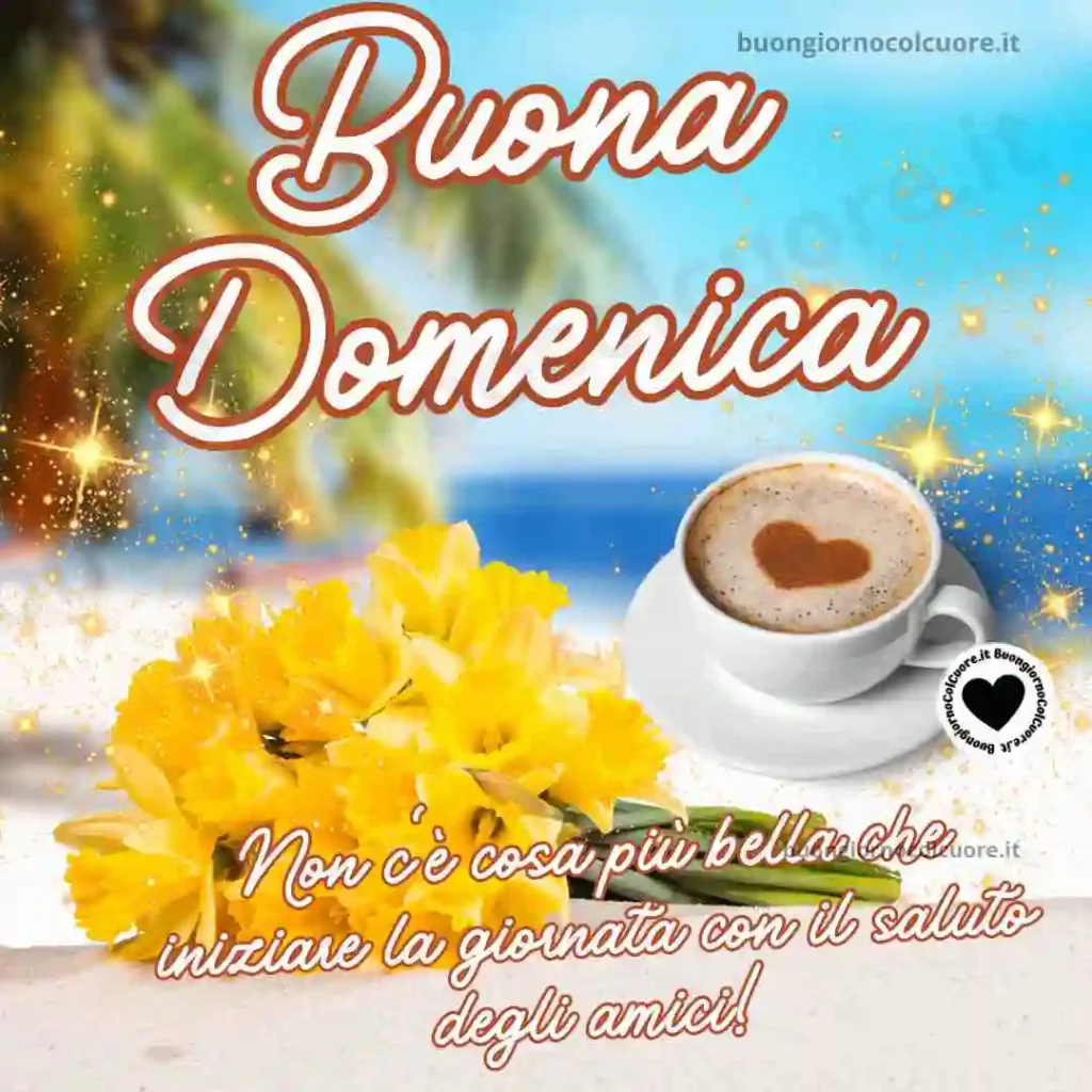 Non c'è cosa più bella che iniziare la giornata con il saluto degli amici. Buona Domenica!