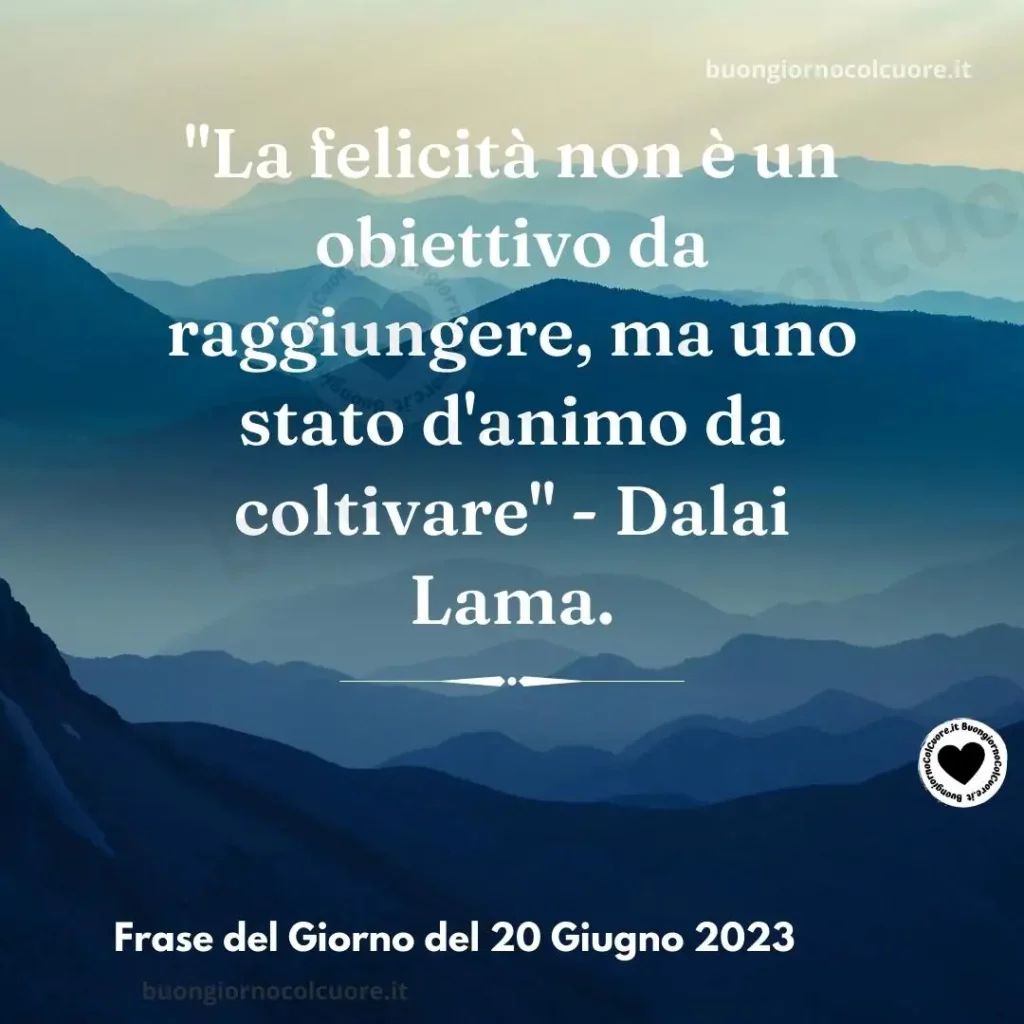 frase del giorno del 20 giugno