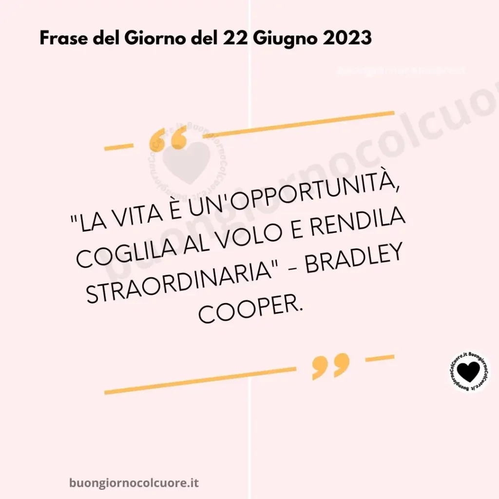 frase del giorno del 22 giugno