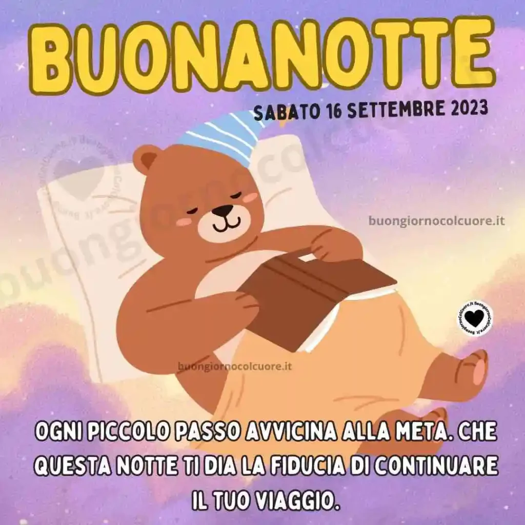 Buonanotte 16 Settembre 2023