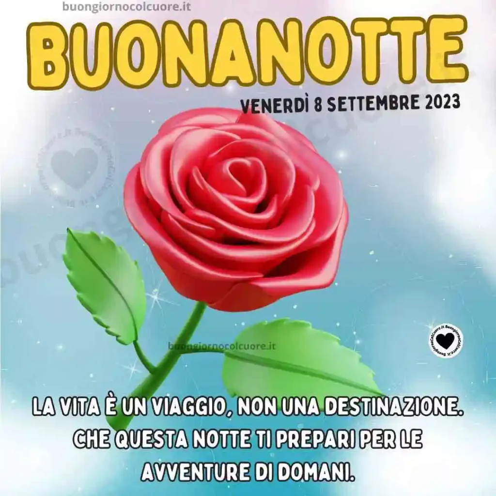 Buonanotte 8 Settembre 2023