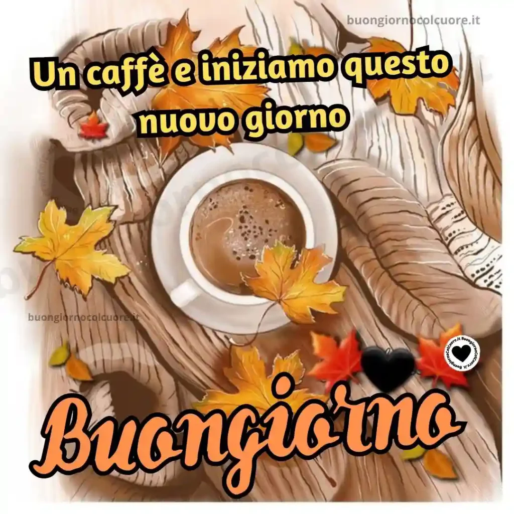 Un caffè e iniziamo questo nuovo giorno. Buongiorno.